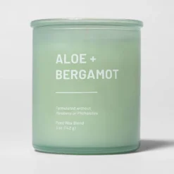 Glass Jar Aloe And Bergamot Candle Green - Threshold™ 10 Glass Jar Aloe And Bergamot Candle Green - Threshold™ -Threshold GUEST 073b9542 5bc7 4c27 b1bf 1bfff5fc259b