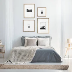 19.24" X 25.24" Matted To 8" X 10" Gallery Frame Natural Wood - Threshold™ Designed With Studio McGee -Threshold GUEST 084527e0 0409 4e56 8136 8a42a3a112fa