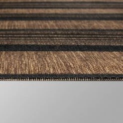 7' X 10' Stripe Outdoor Rug Brown - Threshold™ -Threshold GUEST 093b74d3 613e 471e b714 d048c32800c1