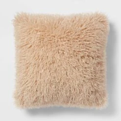 Euro Faux Mongolian Fur Decorative Throw Pillow - Threshold™ -Threshold GUEST 10926c91 642e 4466 9873 2b2e1f7e5a3e