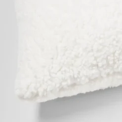 Oversized Oblong Traditional Cozy Faux Shearling Decorative Throw Pillow Cream - Threshold™ -Threshold GUEST 1508c4d6 0e43 4761 8aea 85ab7aacb2c7