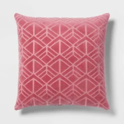 Euro Carved Velvet Jacquard Decorative Throw Pillow - Threshold™ -Threshold GUEST 158ddc74 bbdb 4000 ae1c e5f612151196