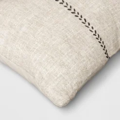 Oversized Stitched Lumbar Throw Pillow Neutral - Threshold™ -Threshold GUEST 1b3e6912 537b 4a18 a3c5 485cfb4f0792