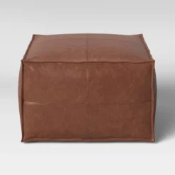 Earl Faux Leather French Seam Ottoman - Threshold™ 7 Earl Faux Leather French Seam Ottoman - Threshold™ -Threshold GUEST 1ca016c4 48cf 42c5 88cc be9b261971b8