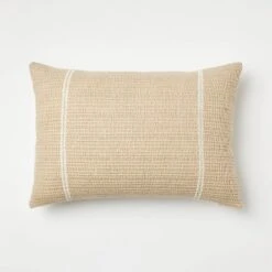 Oversize Embroidered Striped Throw Pillow Cream - Threshold™ Designed With Studio McGee -Threshold GUEST 1ddb9719 cee8 4fd1 9365 47a3d094f05c