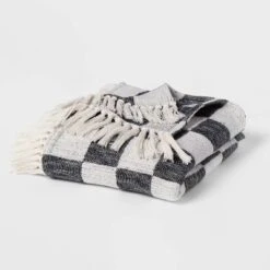 60"x80" Woven Cotton Checkered Bed Throw - Threshold™ 7 60"x80" Woven Cotton Checkered Bed Throw - Threshold™ -Threshold GUEST 21ece0cd d5f6 45ed 8de5 f3cde6fa73bb