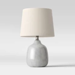 Assembled Ceramic Table Lamp Gray - Threshold™ -Threshold GUEST 233d030a ded6 4d18 b2e3 2d046d833289