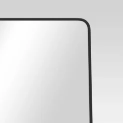 18" X 60" Metal Aluminum Cheval Floor Mirror Black - Threshold™ -Threshold GUEST 24c49364 412b 47fa 8624 430bcfbf0d6f