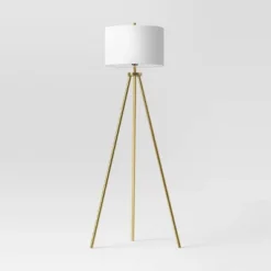 Ellis Tripod Floor Lamp Brass - Threshold™ -Threshold GUEST 263804f4 23df 4efe ae72 a07eedaf8c93