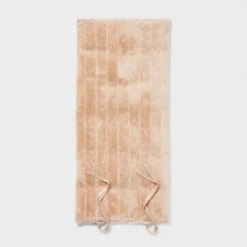 Luxe Channel Faux Fur Lounge Pillow Khaki - Threshold™ -Threshold GUEST 26a58a7e 5778 4aa7 90df 8d881a5eb825