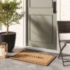 1'11x2'11" 'Welcome' Coir Doormat Black - Threshold™ Designed With Studio McGee