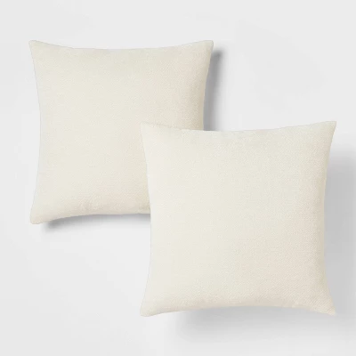 2pk Chenille Square Throw Pillows - Threshold™ 4 2pk Chenille Square Throw Pillows - Threshold™ - Image 4