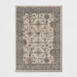 Jewel Boarder Persian Woven Rug Brown - Threshold 7 Jewel Boarder Persian Woven Rug Brown - Threshold -Threshold GUEST 30421360 e315 48d4 a1d3 979e6bf6abef