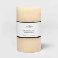 Pillar Vanilla Bean And Amber Candle - Threshold™ -Threshold GUEST 311acfd4 ed2f 4111 b923 395ad3b6df96