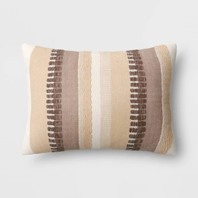 Ombre Striped Lumbar Throw Pillow - Threshold™ 6 Ombre Striped Lumbar Throw Pillow - Threshold™ - Image 6