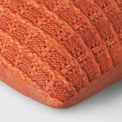 Oversized Marled Knit Square Throw Pillow - Threshold™ -Threshold GUEST 48062f8e 1c88 4c03 85d2 86268fafeb8b