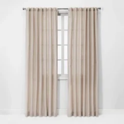 1pc Light Filtering Linen Window Curtain Panel - Threshold™ -Threshold GUEST 4db17cab 22b1 49a0 9537 7c04d068a2c5