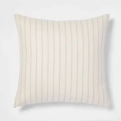 Oversized Cotton Striped Square Throw Pillow - Threshold™ -Threshold GUEST 4f713579 8e75 4463 a43e 8ad2a3afb065