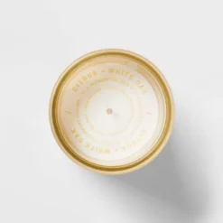 Wellness Jar Citrus And White Oak Candle Yellow - Threshold™ -Threshold GUEST 50baa9e6 91bd 4748 825e 7835625829b3