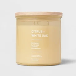 Wellness Jar Citrus And White Oak Candle Yellow - Threshold™ -Threshold GUEST 51de7eb0 bd7c 4e8e b79b 9ae5ec48b1d3