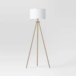 Ellis Tripod Floor Lamp Brass - Threshold™ -Threshold GUEST 523c462d c1c1 4a9a 898d 0d6924e5de05