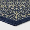 Butterfield Woven Novelty Area Rug Navy - Threshold™