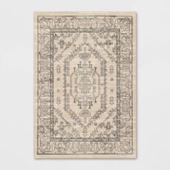 Plush Persian Style Area Rug Cream - Threshold™ -Threshold GUEST 57a5eb0f 24f2 4b22 b0b9 01d9a58810c6