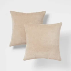 2pk Chenille Square Throw Pillows - Threshold™ 20 2pk Chenille Square Throw Pillows - Threshold™ -Threshold GUEST 64171842 af43 4a38 8959 787cd8bf87c2