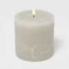 Pillar Cozy Cashmere Candle Gray - Threshold™
