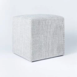 Lynwood Square Upholstered Cube - Threshold™ Designed With Studio McGee -Threshold GUEST 72ce0fb7 c23f 404a 9ed8 12c0207c98cb