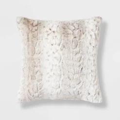 Snow Leopard Ombre Faux Fur Throw Pillow - Threshold™ -Threshold GUEST 798e3f59 99ad 4bc1 bc59 a57032ccaf28