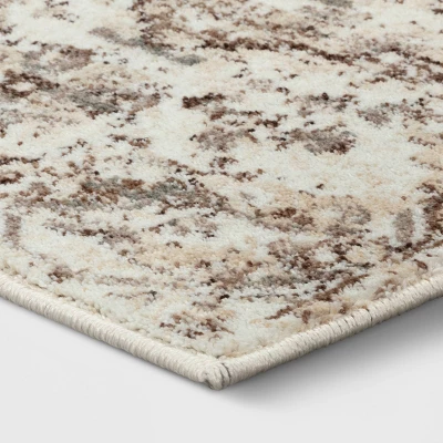 Stanfield Companion Distressed Scroll Area Rug Cream - Threshold™ 2 Stanfield Companion Distressed Scroll Area Rug Cream - Threshold™ - Image 2