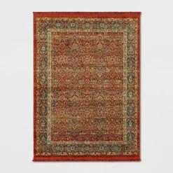 Damask Woven Persian With Fringe Rug - Threshold™ -Threshold GUEST 8003e9ae 9aa3 4a9a bdf6 4e8eb0b873b9