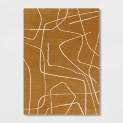 Abstract Lines Rug Mustard - Threshold™ -Threshold GUEST 81567303 b2d4 42e0 a48e 1fb6e86e7ad4