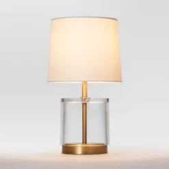 Modern Acrylic Accent Lamp Brass - Threshold™