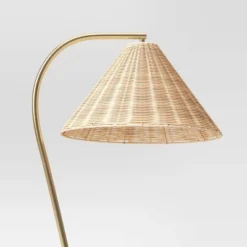 Gooseneck Floor Lamp With Natural Shade - Threshold™ 6 Gooseneck Floor Lamp With Natural Shade - Threshold™ -Threshold GUEST 88390ce5 6f99 4759 8590 a08074c6f149