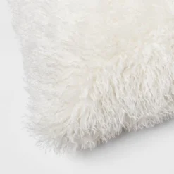 Euro Faux Mongolian Fur Decorative Throw Pillow - Threshold™ -Threshold GUEST 88ce50ff f276 4c30 8b56 86692db49dfc