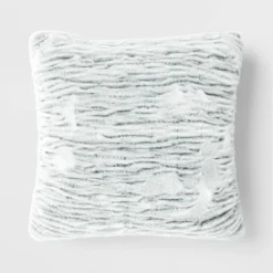 Tipped Snow Leopard Faux Fur Square Throw Pillow - Threshold™ -Threshold GUEST 94c4b8e7 6fad 41e3 bb20 ca6c544caa40