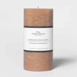 Pillar Ashwood And Palo Santo Candle Tan - Threshold™ -Threshold GUEST 9913791a f1ef 43d9 aaea 68b743474f9b