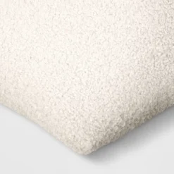Oversized Teddy Boucle Toss Square Throw Pillow - Threshold™ -Threshold GUEST a26ab696 c541 4a31 bda7 7e21e84b5160