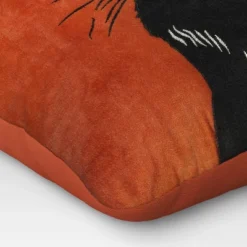 Fierce Cat Applique Cotton Velvet Square Halloween Throw Pillow - Threshold™ -Threshold GUEST a42b8619 8be8 49c8 b26e d8937eea5670