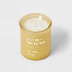 Wellness Jar Citrus And White Oak Candle Yellow - Threshold™ -Threshold GUEST a6d01418 d667 452c b0fa c58456022dcf