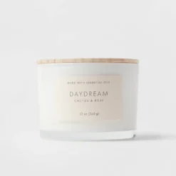Wood Lidded Glass Wellness Daydream Candle - Threshold™ -Threshold GUEST a7e1807b 0d8a 4b7c 968f 12e8206ee55d