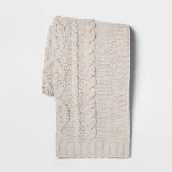 Cable Knit Chenille Throw Blanket - Threshold™ -Threshold GUEST aca2865a dcc5 4732 8e26 c7e2a1b173ac