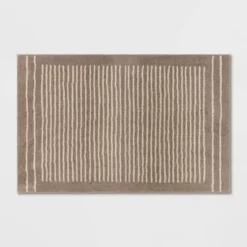 2'6"x4' Washable Knitted Stripe Accent Rug - Threshold™ 9 2'6"x4' Washable Knitted Stripe Accent Rug - Threshold™ -Threshold GUEST aef6cd95 a564 4f19 8b4e 204de8b7e707