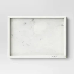 Rectangle Marble Tray White - Threshold™ -Threshold GUEST b17a5352 67b9 4bd9 9b93 eaef5e08c638