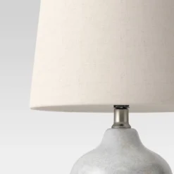 Assembled Ceramic Table Lamp Gray - Threshold™ -Threshold GUEST b5840a57 b2c1 4e90 b715 6f6af5e82654