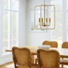 Rattan Lantern Ceiling Pendant Brass - Threshold™ Designed With Studio McGee