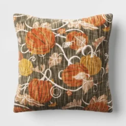 Printed Pumpkin Square Throw Pillow - Threshold™ -Threshold GUEST bf4d1b20 b462 4543 9090 f812794020c1