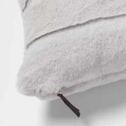Square Faux Fur Channeled Decorative Throw Pillow - Threshold™ -Threshold GUEST c006043d 2fc6 4ed4 8238 570a77edd594